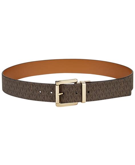 red michael kors belt|michael kors reversible leather belt.